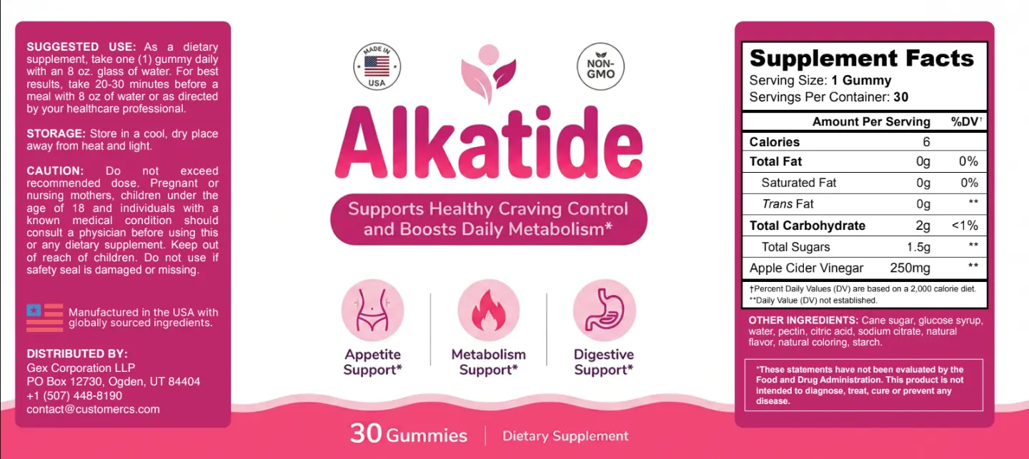AlkaTide bottle label